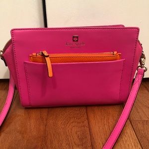 Bright Pink Kate Spade Bag. (Barely Used)
